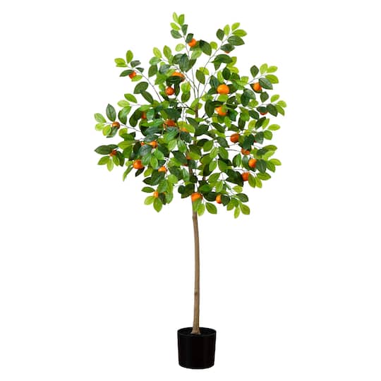 5ft. Potted Artificial Tangerine Tree